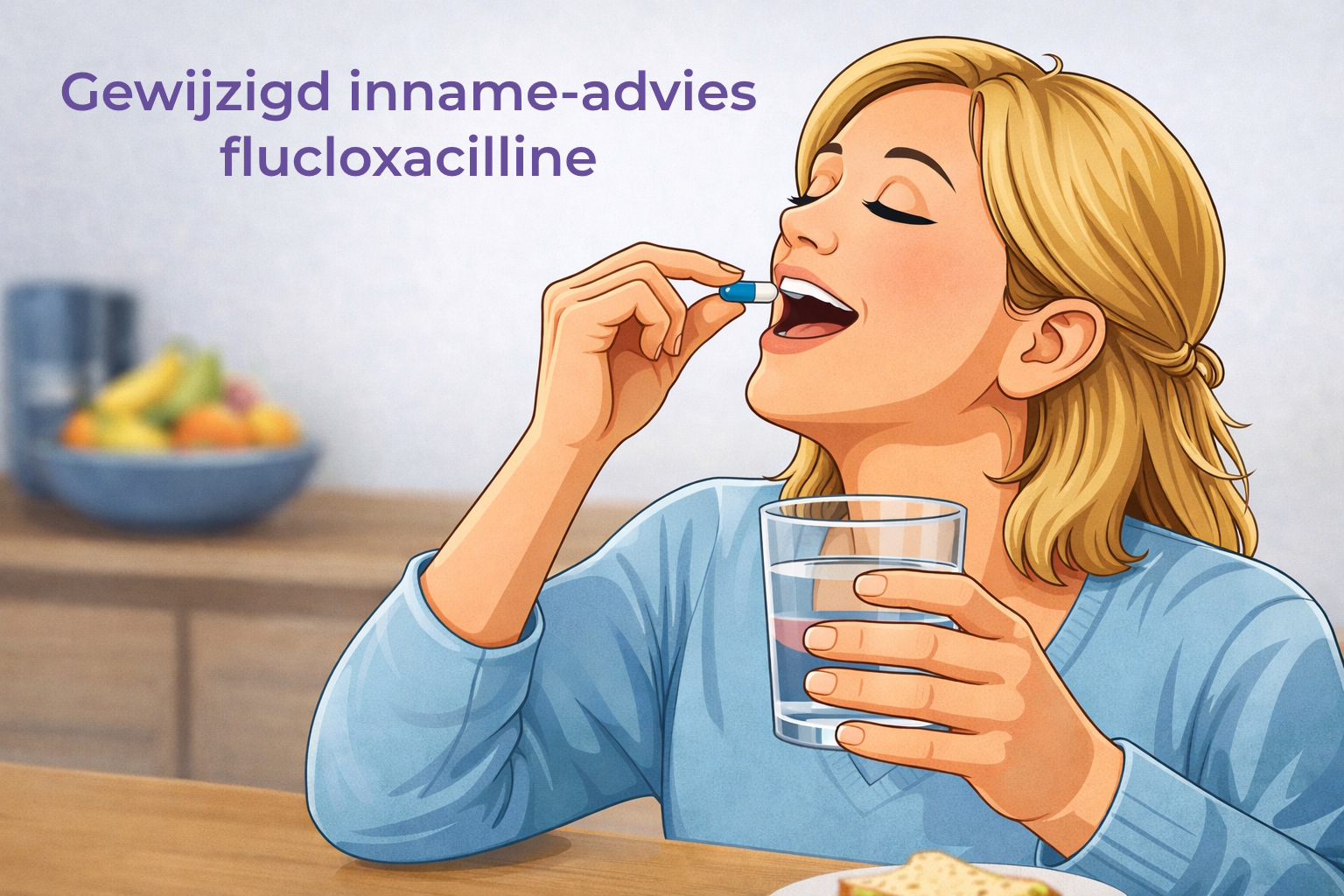 Gewijzigd inname-advies antibioticum flucloxacilline